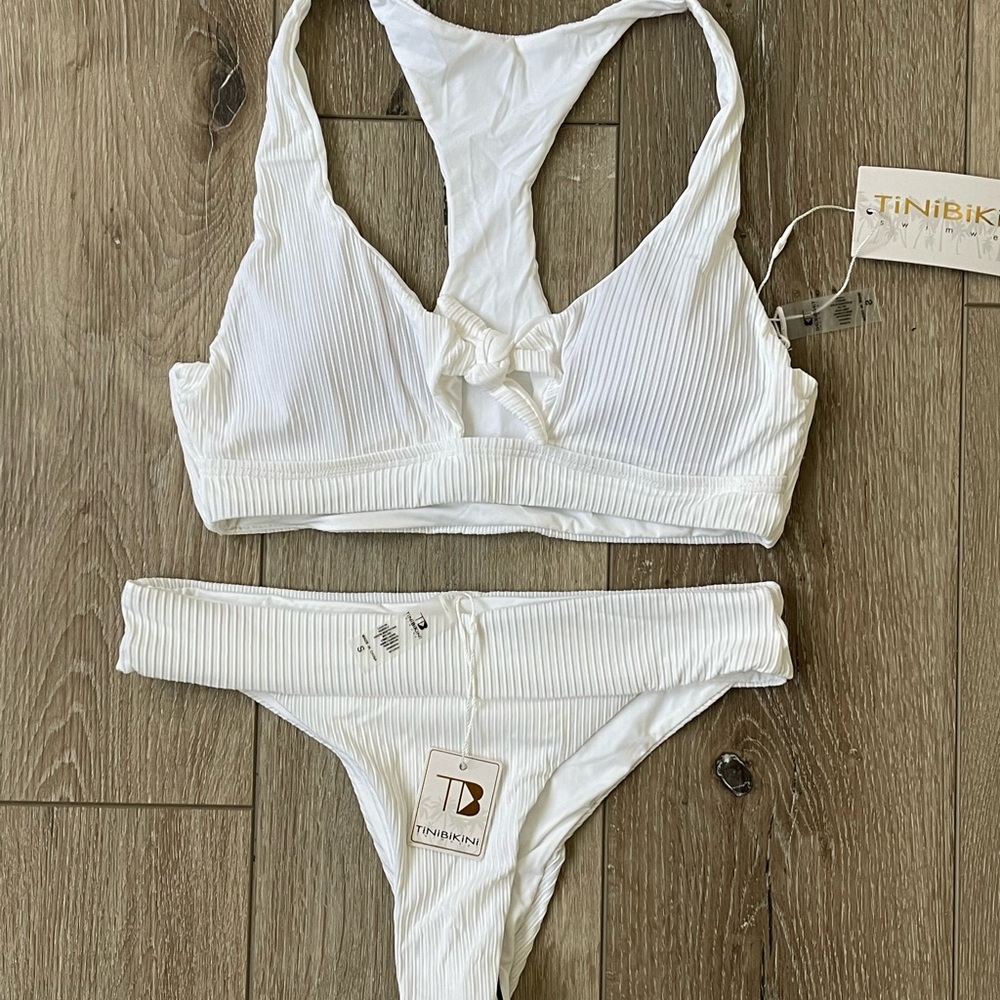 Never worn white bikini set